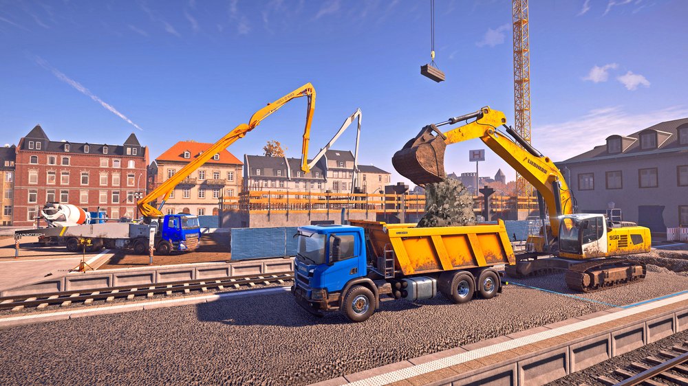 Construction Simulator (2022) excavator gameplay screenshot